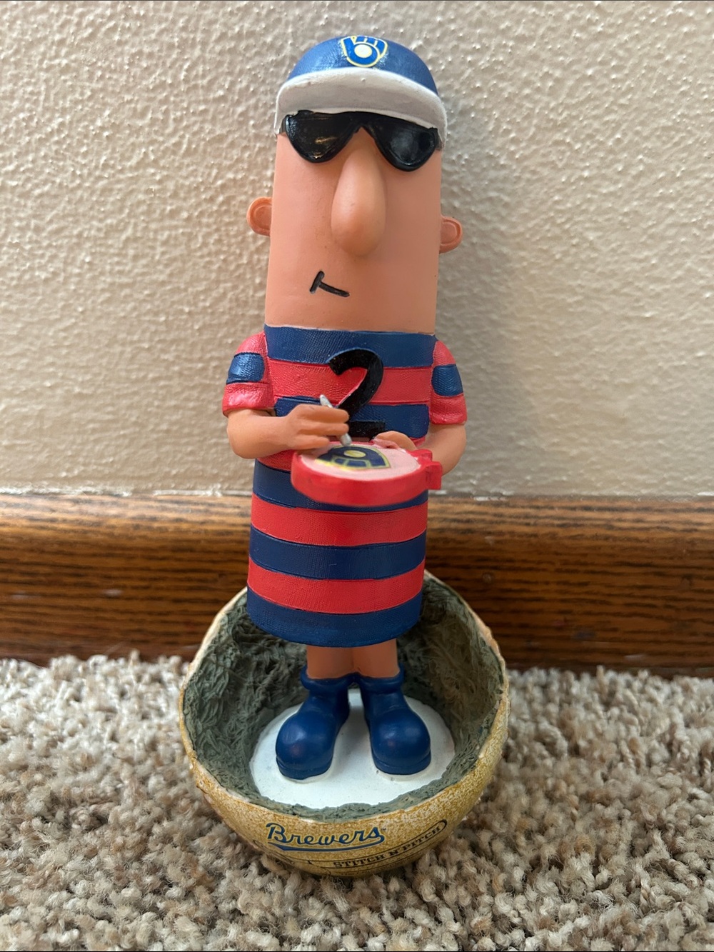 2012 Polish Sausage
"Stitch N' Pitch" Milwaukee Brewers bobblehead